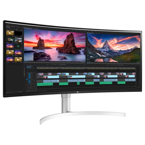 LG 38WN95C-W 38  UltraWide QHD+ IPS Curved Monitor, NVIDIA G-SYNC + Accessories Kit Hot on Sale