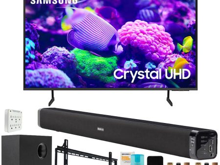 Samsung DU7200 43  Crystal 4K UHD Smart TV (2024) with Deco Gear Home Theater Bundle Online