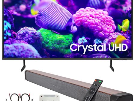 Samsung DU7200 43  Crystal 4K UHD Smart TV (2024) + Premium Soundbar + Mount Kit Cheap