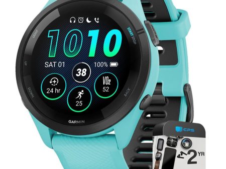 Garmin Forerunner 265 GPS Smartwatch Aqua Black with 2 Year Warranty Online Hot Sale