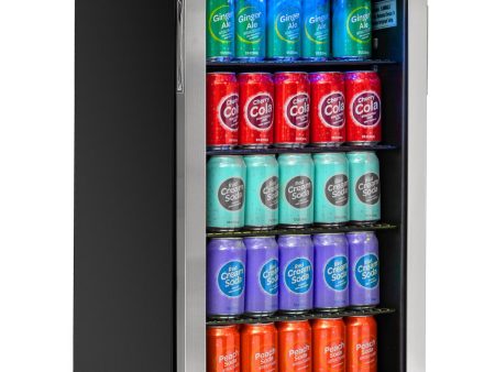 Deco Chef 118-Can Mini Fridge with Glass Door, Digital Controls, for Beer, Wine, Snacks Online now