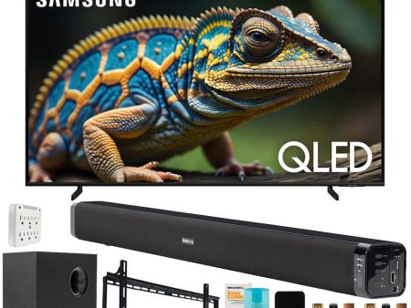 Samsung QN43Q60D 43  QLED 4K Smart TV (2024) with Deco Gear Home Theater Bundle Discount