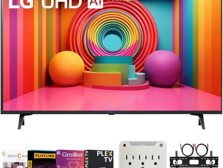 LG 75-Inch UT75 Series LED Smart TV 4K (2024) + Premiere Movies Streaming Bundle on Sale