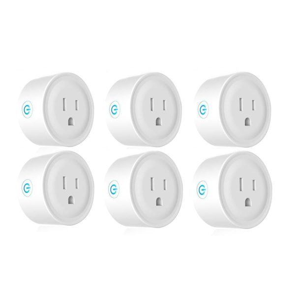 Deco Gear 6 Pack WiFi Smart Plug (Compatible with Amazon Alexa & Google Home) Fashion