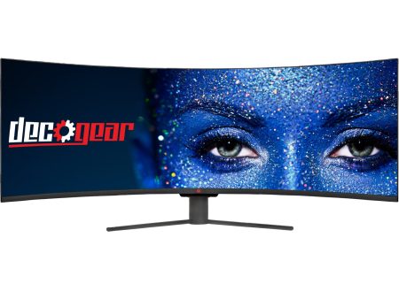 Deco Gear 49  Curved Ultrawide LED 3840x1080 HDR400 32:9 144Hz AdaptiveSync Gaming Monitor For Discount