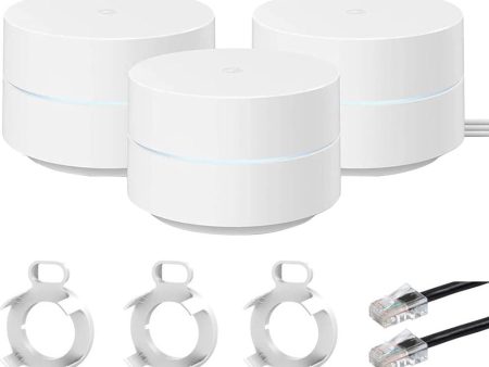 Google Wifi Mesh Network System Router AC1200 Point 3-pack (GA02434-US), 2020 Fashion