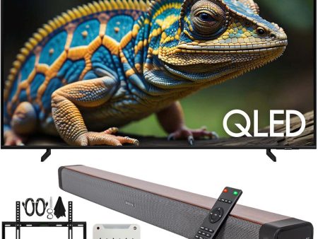 Samsung QN32Q60D 32 Inch QLED 4K Smart TV (2024) + Premium Soundbar + Mount Kit For Cheap