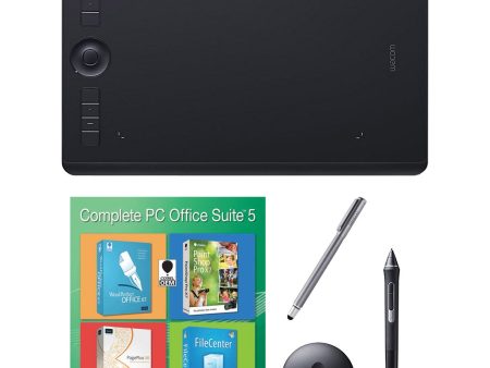 Wacom Intuos Pro Medium Bundle w  Extra Stylus and Corel Office 5 on Sale