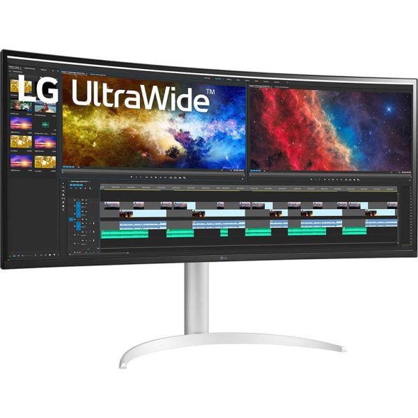 LG 38WP85C-W 38  Curved 21:9 UltraWide QHD 3840x1600 PC Monitor - Open Box For Discount