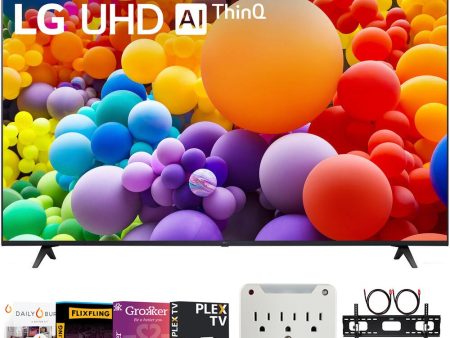 LG 65-Inch UT75 Series LED Smart TV 4K (2024) + Premiere Movies Streaming Bundle For Sale