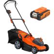 Deco Home Cordless Lawn Mower 16  Deck, 40V Battery, Push Start, 45L Grass Bag, Side Chute Sale